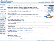 Tablet Screenshot of migrationspecialties.com